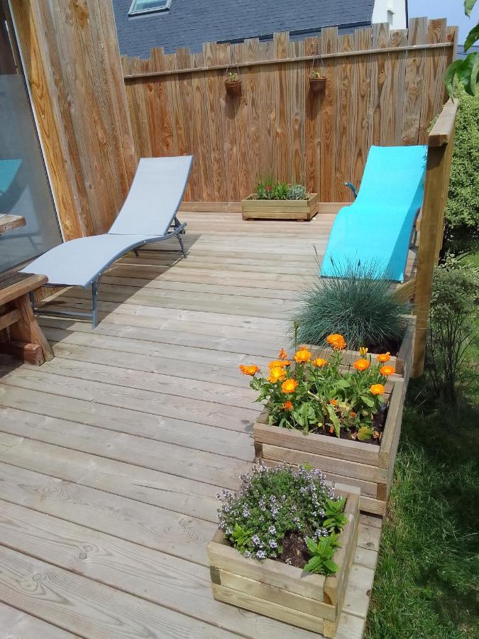 Tiny House Dans Jardin Arbore Perros-Guirec Bagian luar foto